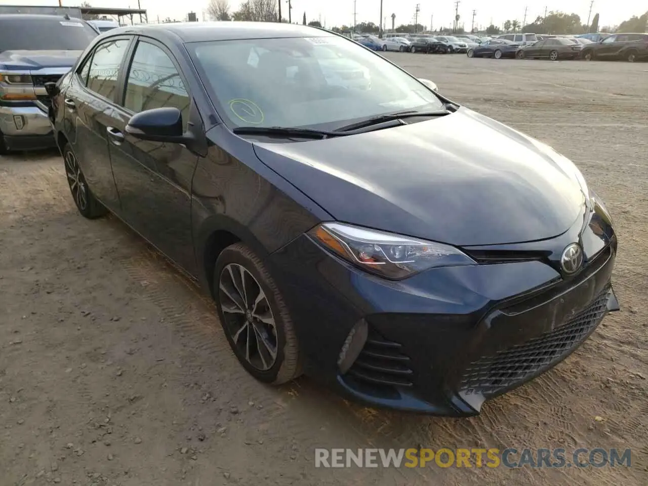 1 Photograph of a damaged car 2T1BURHE7KC133817 TOYOTA COROLLA 2019