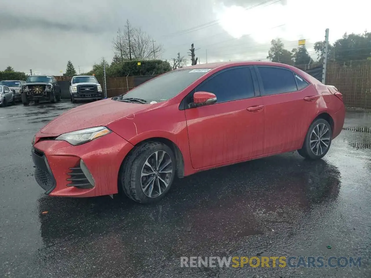 1 Photograph of a damaged car 2T1BURHE7KC134420 TOYOTA COROLLA 2019