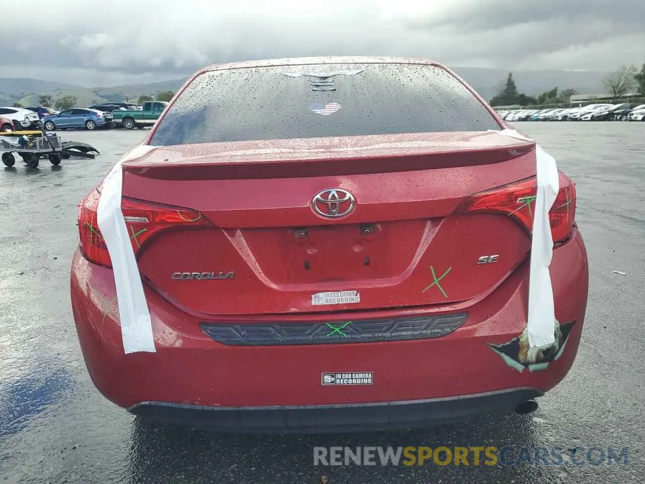 6 Photograph of a damaged car 2T1BURHE7KC134420 TOYOTA COROLLA 2019