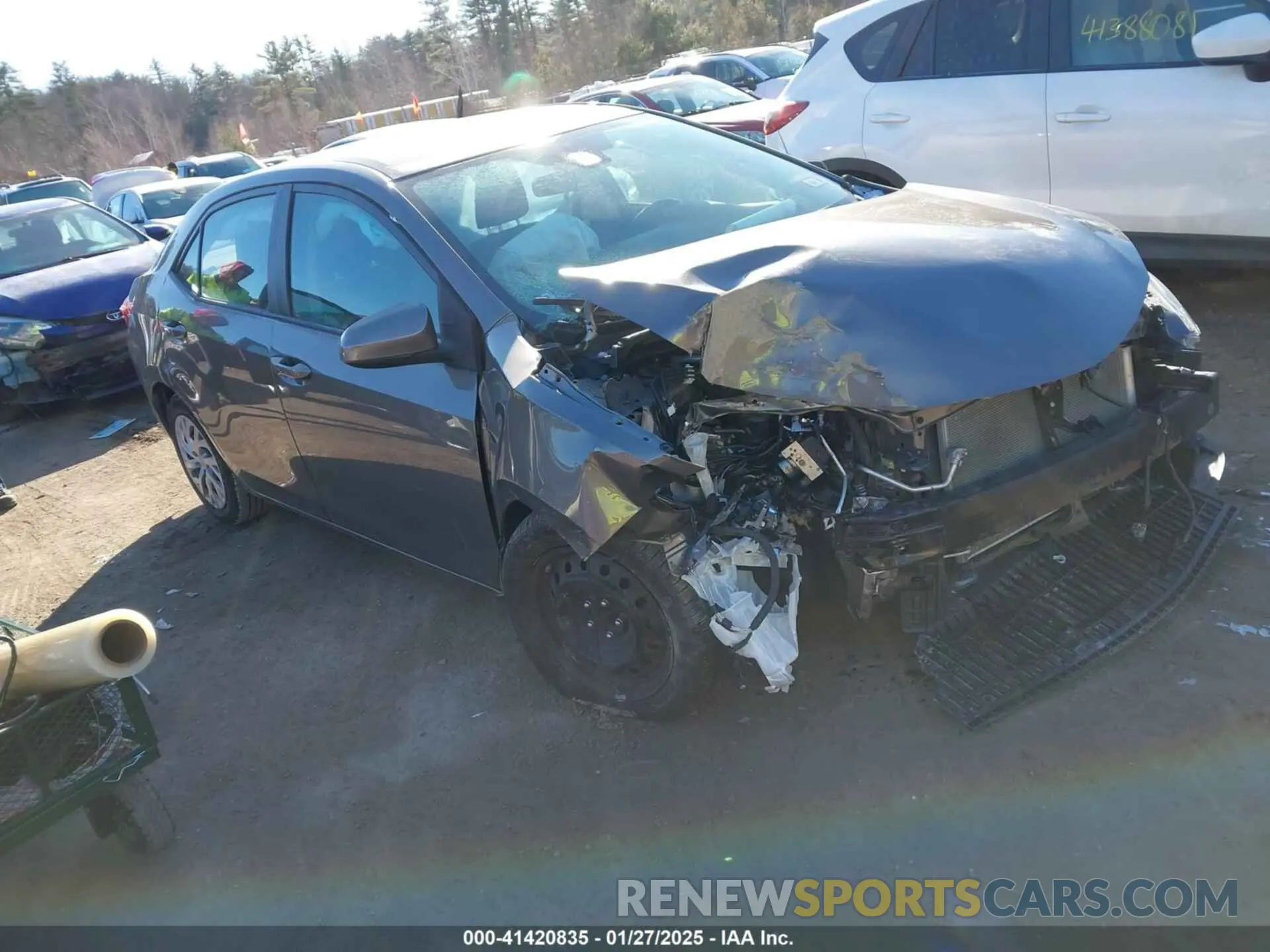 1 Photograph of a damaged car 2T1BURHE7KC135356 TOYOTA COROLLA 2019
