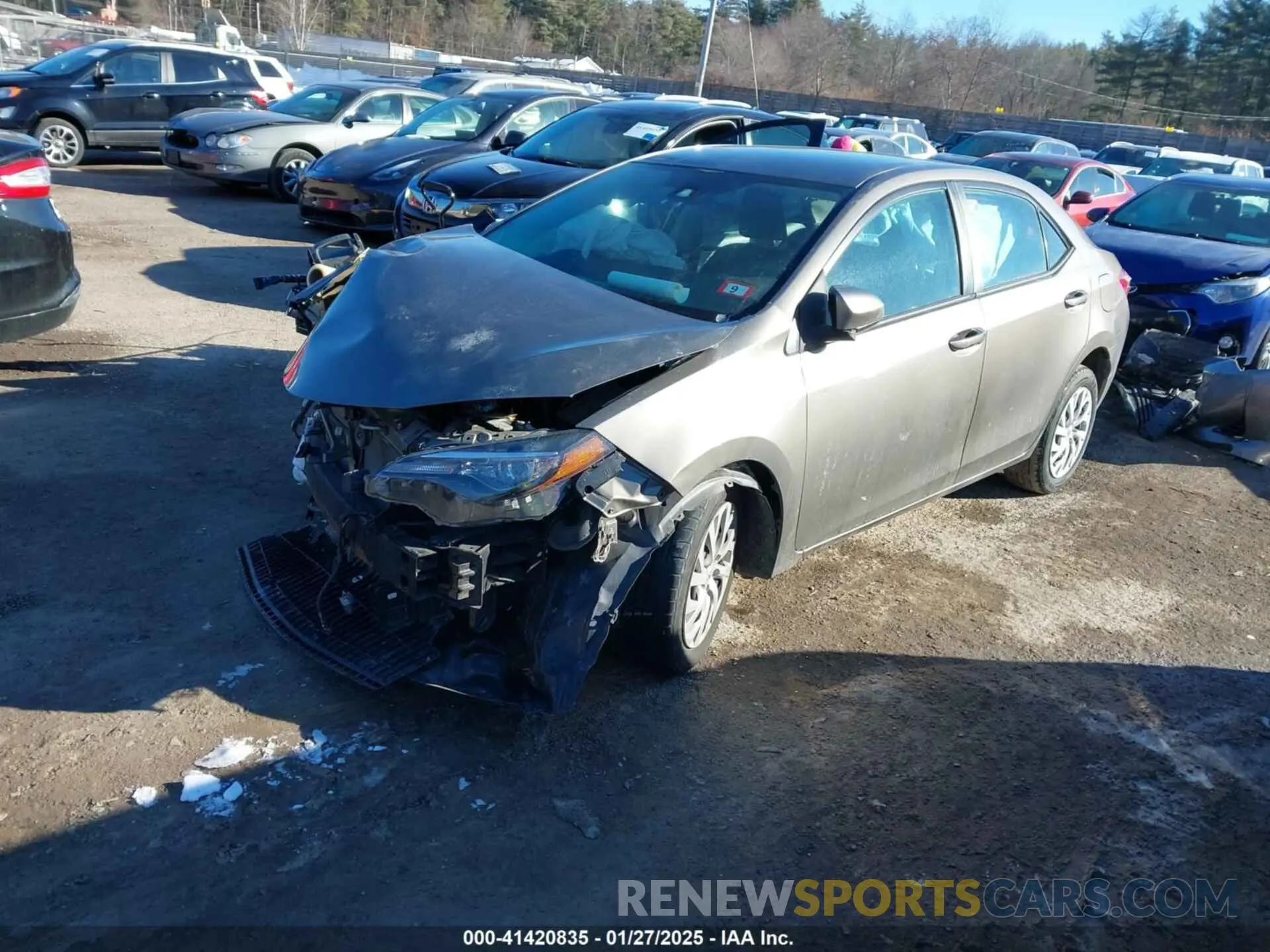 2 Photograph of a damaged car 2T1BURHE7KC135356 TOYOTA COROLLA 2019
