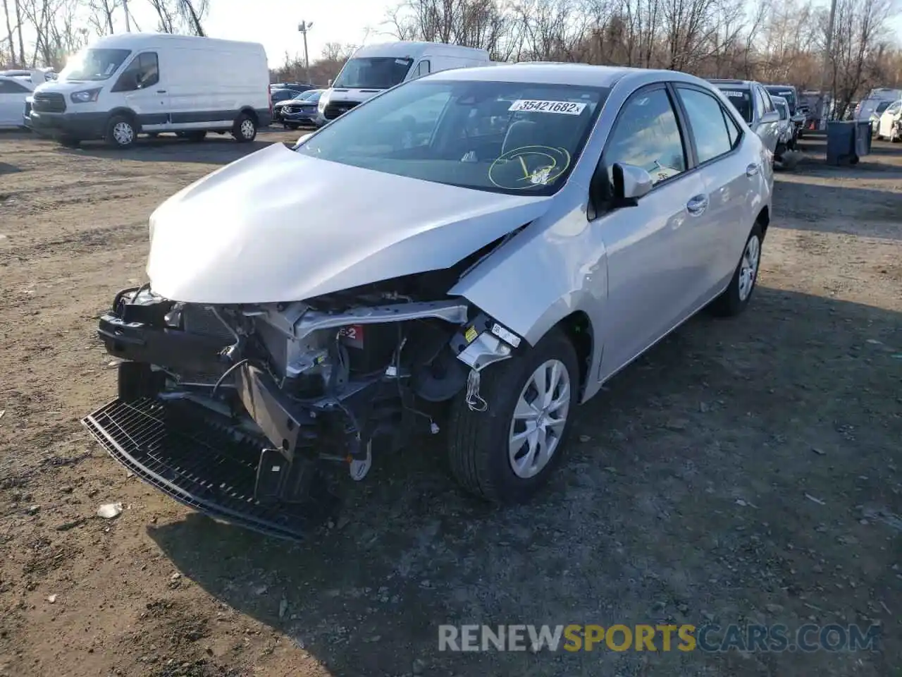 2 Photograph of a damaged car 2T1BURHE7KC139102 TOYOTA COROLLA 2019