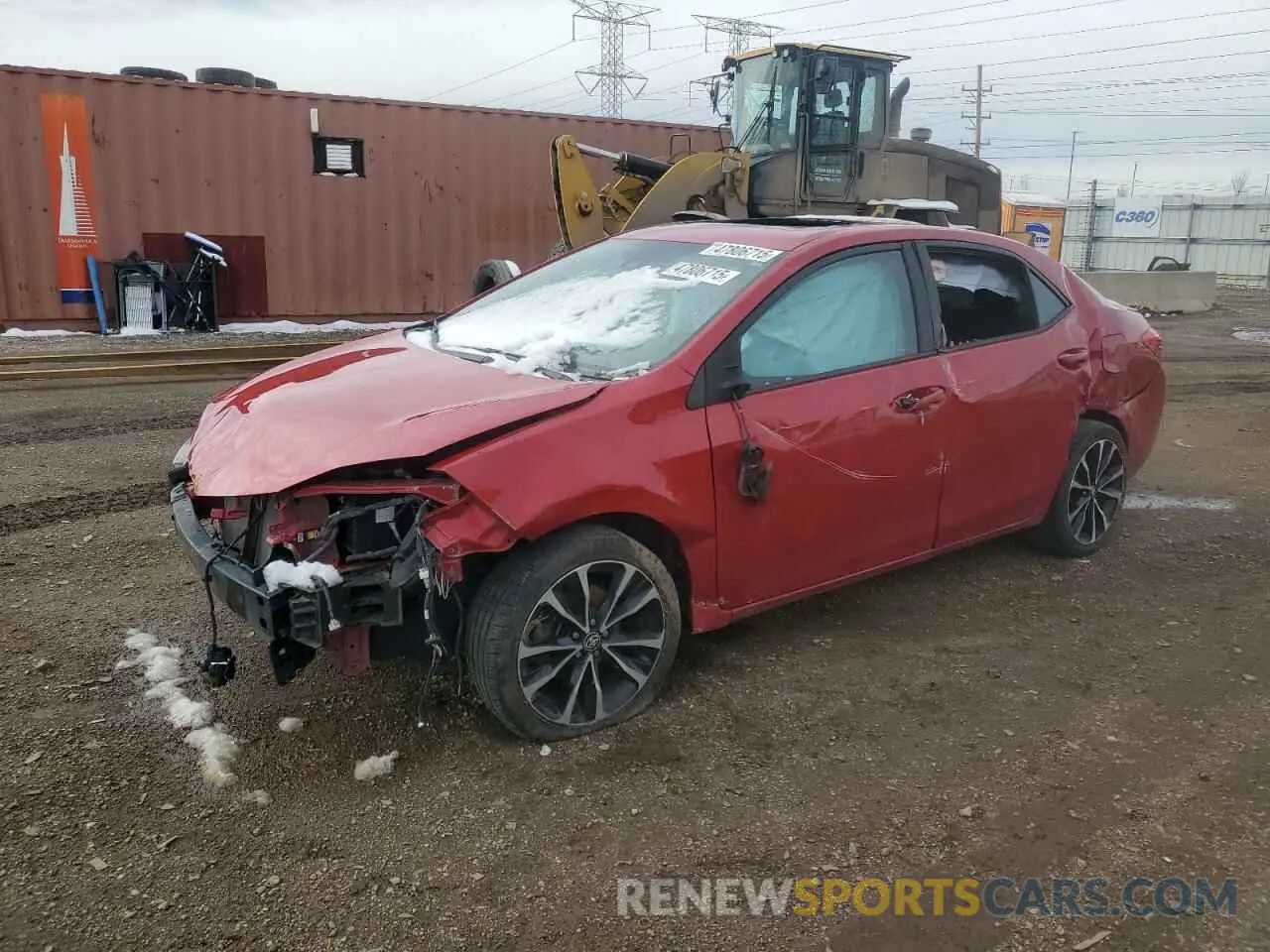 1 Photograph of a damaged car 2T1BURHE7KC142470 TOYOTA COROLLA 2019