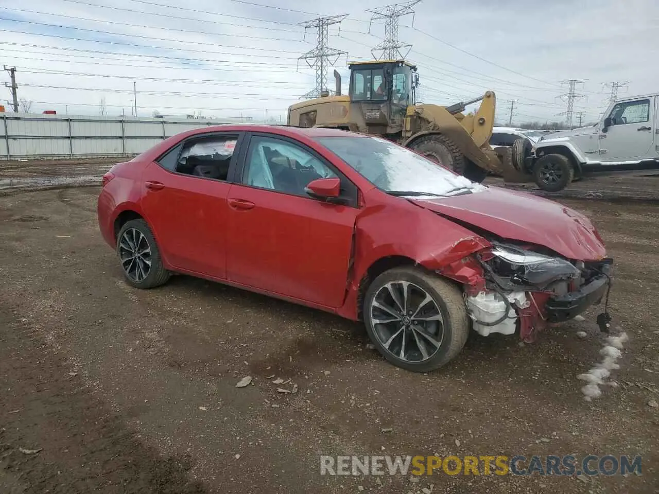 4 Photograph of a damaged car 2T1BURHE7KC142470 TOYOTA COROLLA 2019
