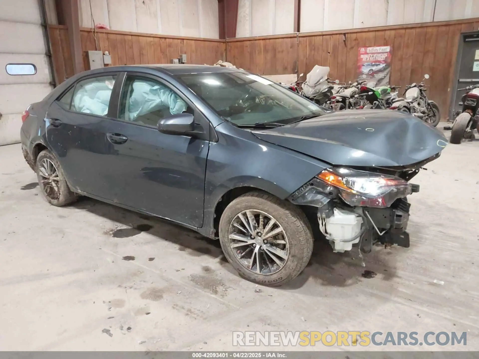 1 Photograph of a damaged car 2T1BURHE7KC147264 TOYOTA COROLLA 2019