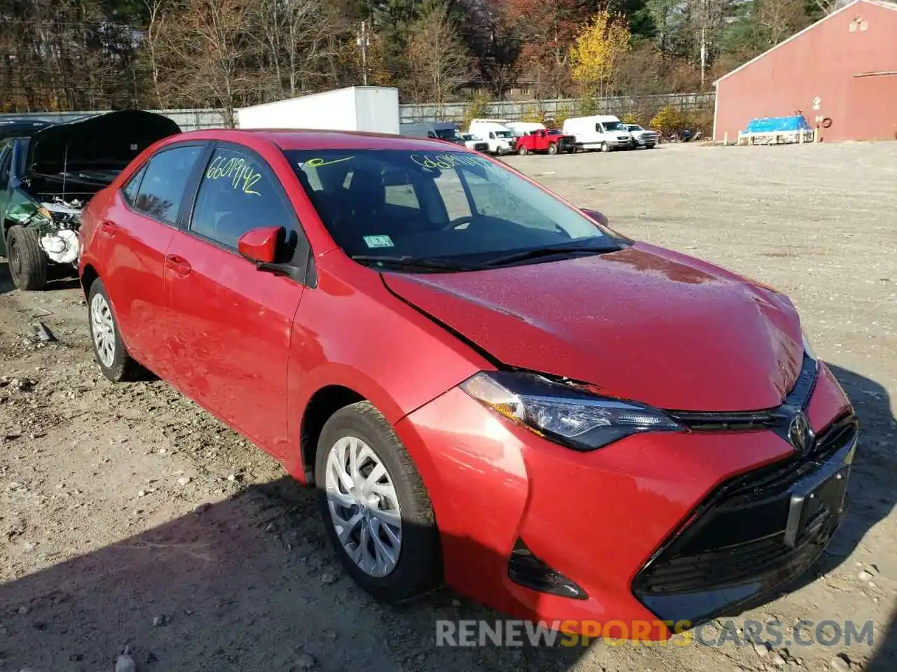 1 Photograph of a damaged car 2T1BURHE7KC149077 TOYOTA COROLLA 2019