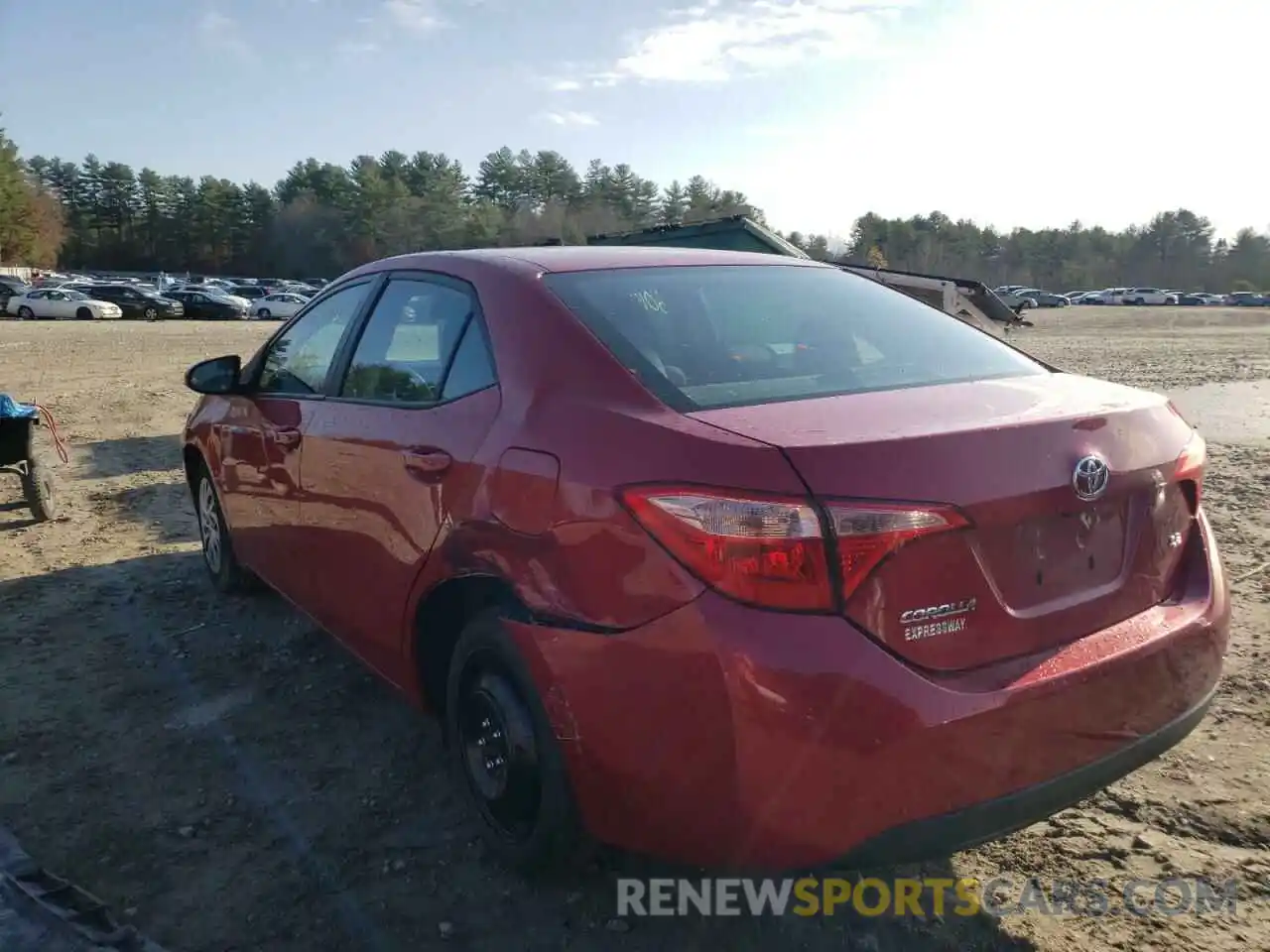 3 Photograph of a damaged car 2T1BURHE7KC149077 TOYOTA COROLLA 2019