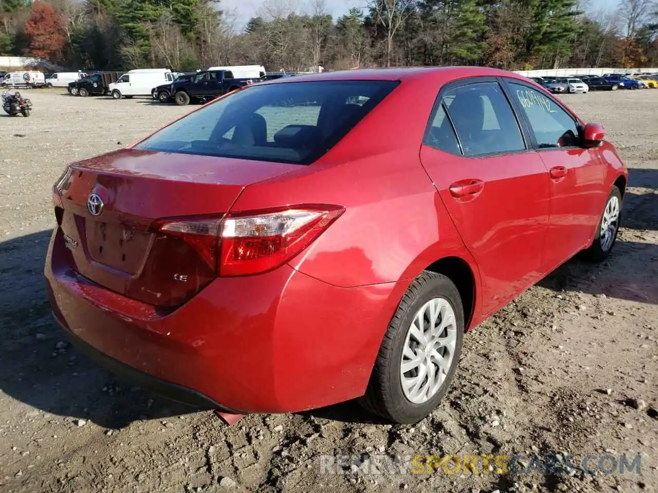 4 Photograph of a damaged car 2T1BURHE7KC149077 TOYOTA COROLLA 2019