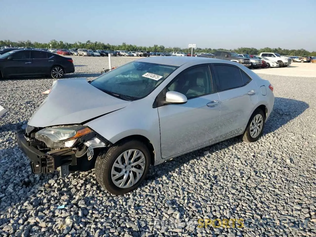 1 Photograph of a damaged car 2T1BURHE7KC156837 TOYOTA COROLLA 2019