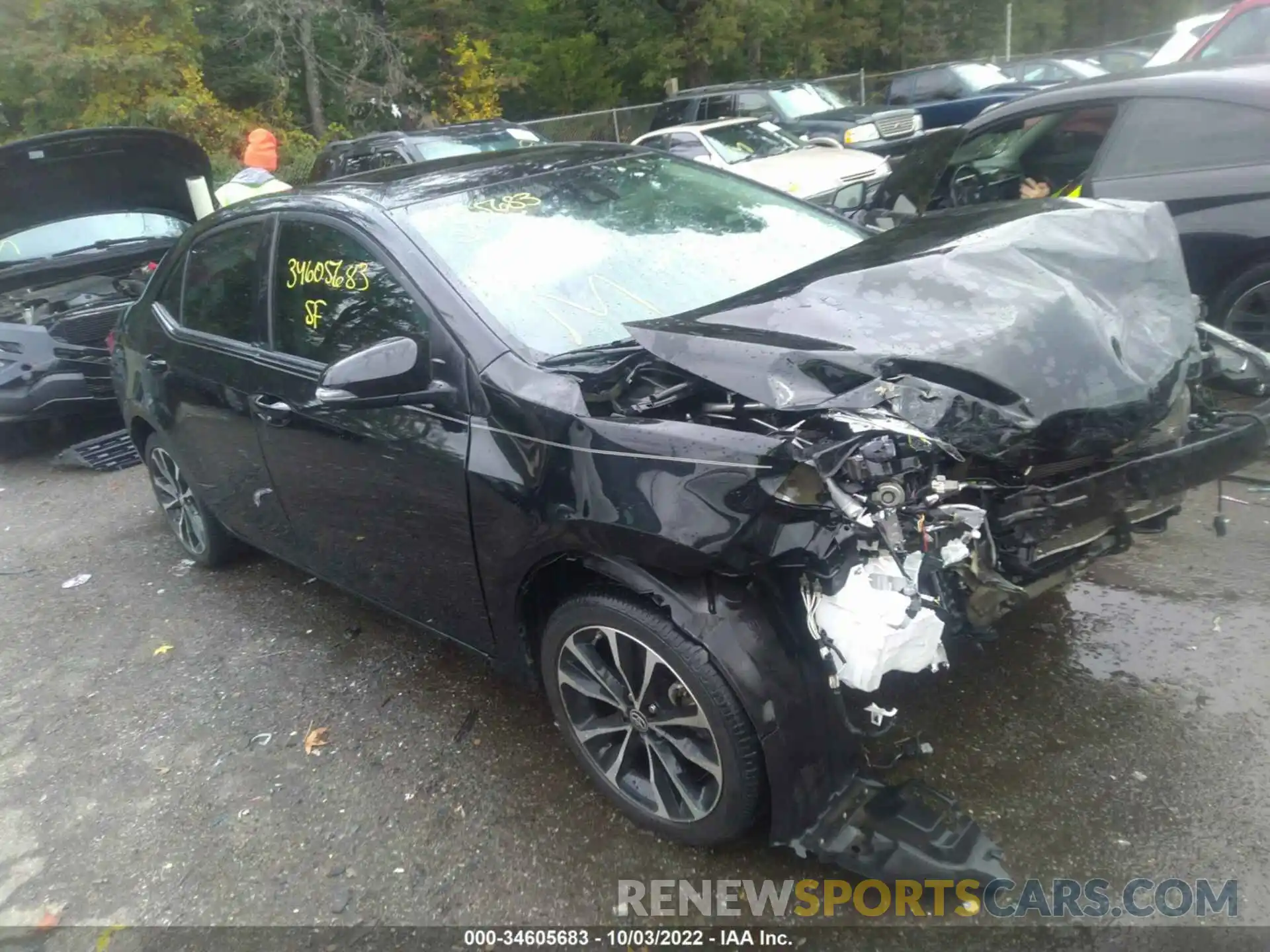 1 Photograph of a damaged car 2T1BURHE7KC156966 TOYOTA COROLLA 2019