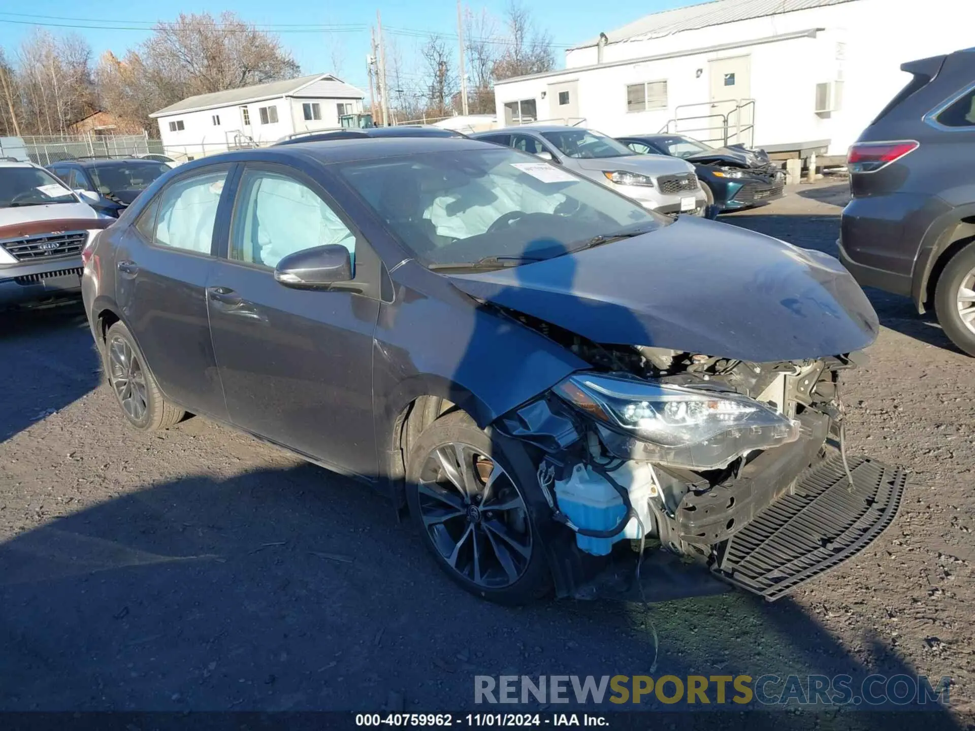 1 Photograph of a damaged car 2T1BURHE7KC158927 TOYOTA COROLLA 2019