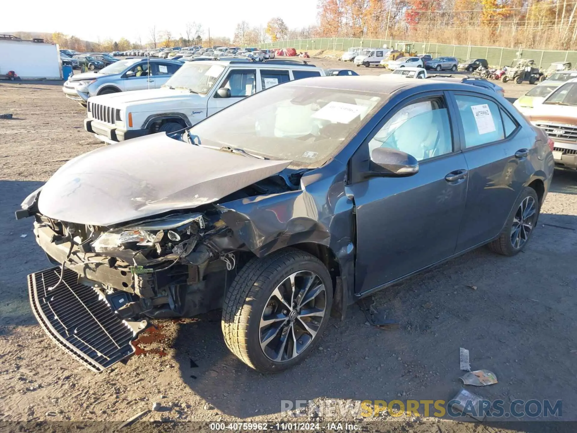 2 Photograph of a damaged car 2T1BURHE7KC158927 TOYOTA COROLLA 2019