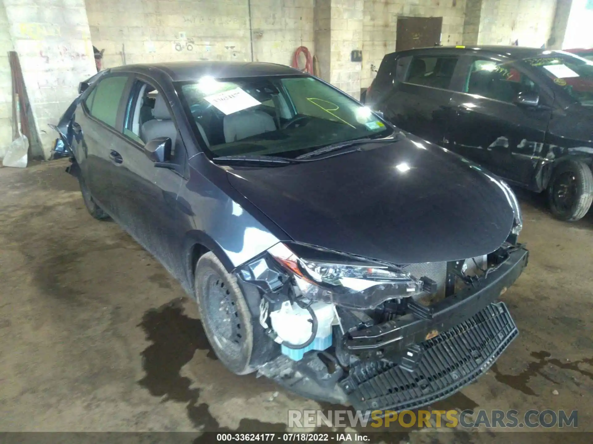 1 Photograph of a damaged car 2T1BURHE7KC164128 TOYOTA COROLLA 2019