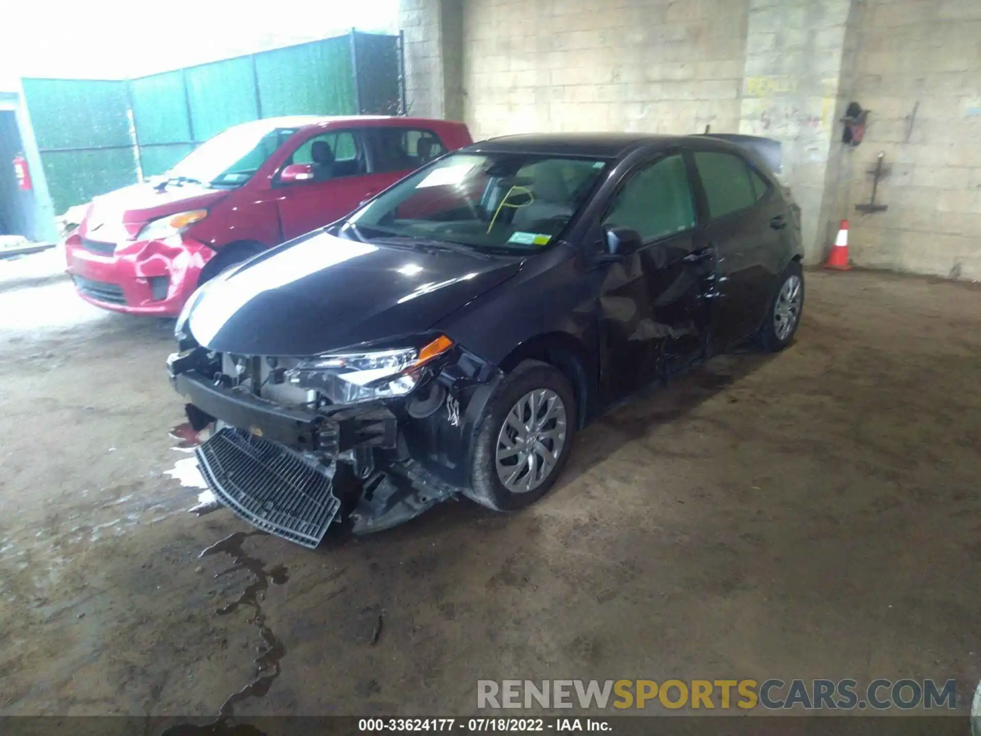 2 Photograph of a damaged car 2T1BURHE7KC164128 TOYOTA COROLLA 2019