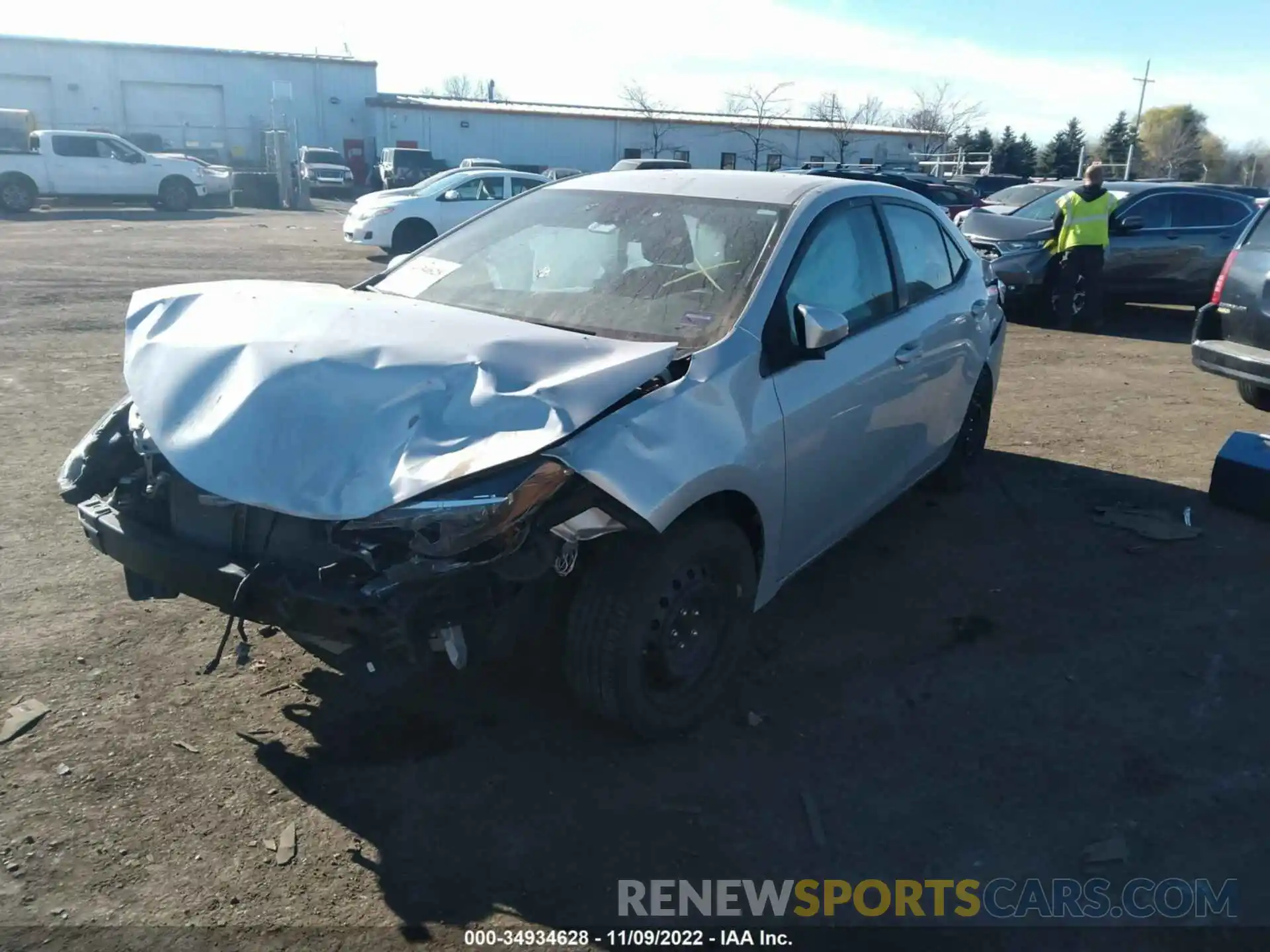 2 Photograph of a damaged car 2T1BURHE7KC177395 TOYOTA COROLLA 2019