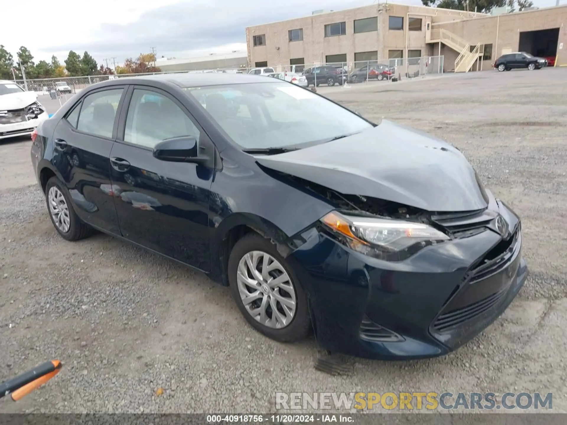 1 Photograph of a damaged car 2T1BURHE7KC178868 TOYOTA COROLLA 2019