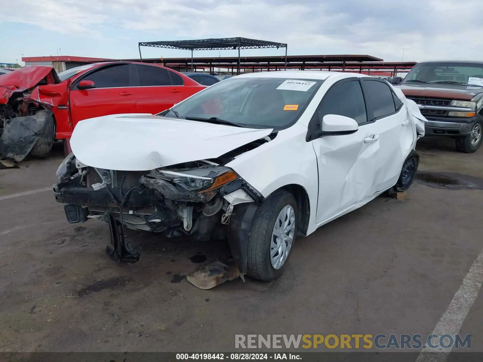 2 Photograph of a damaged car 2T1BURHE7KC180085 TOYOTA COROLLA 2019