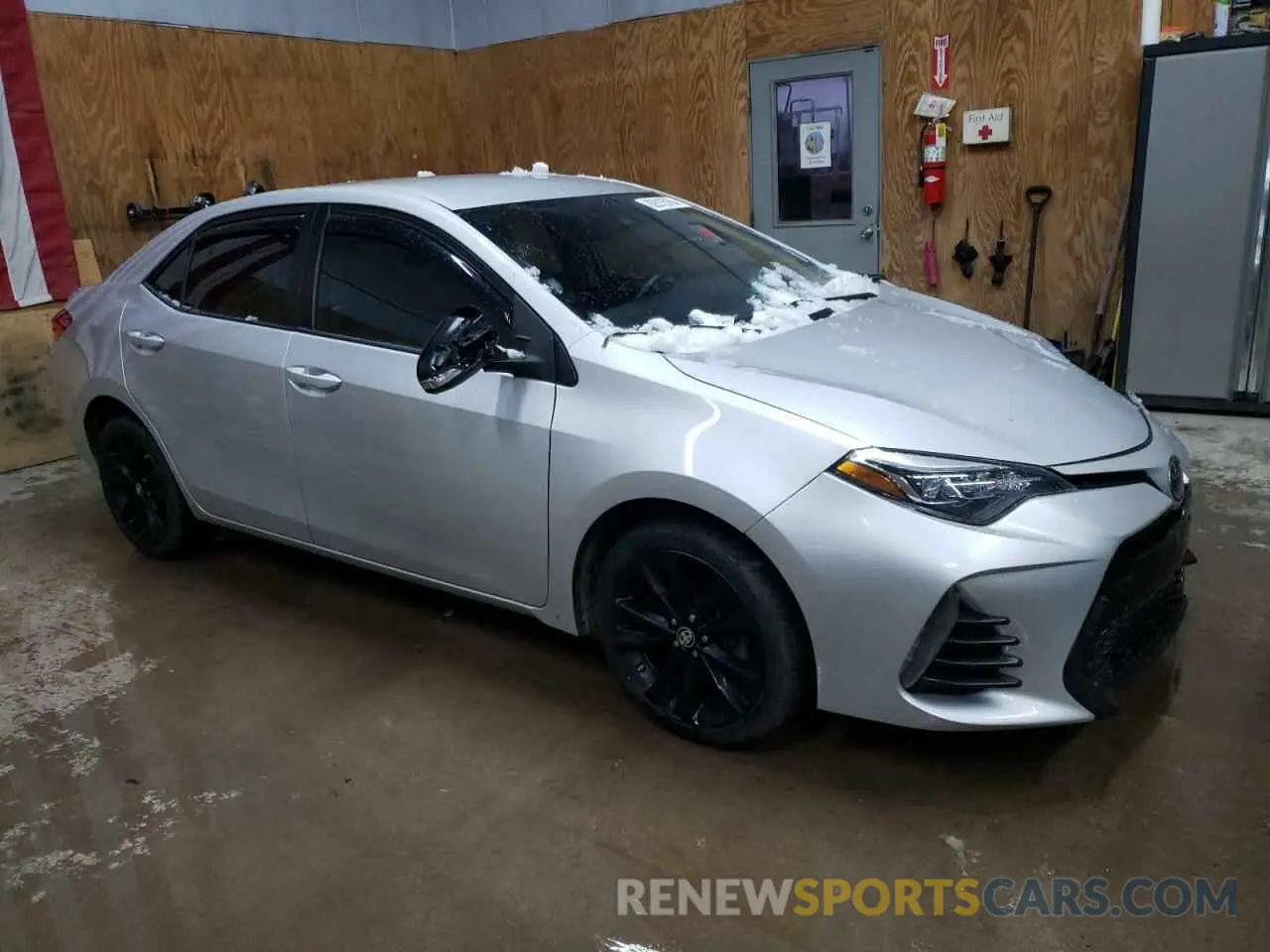 4 Photograph of a damaged car 2T1BURHE7KC181186 TOYOTA COROLLA 2019
