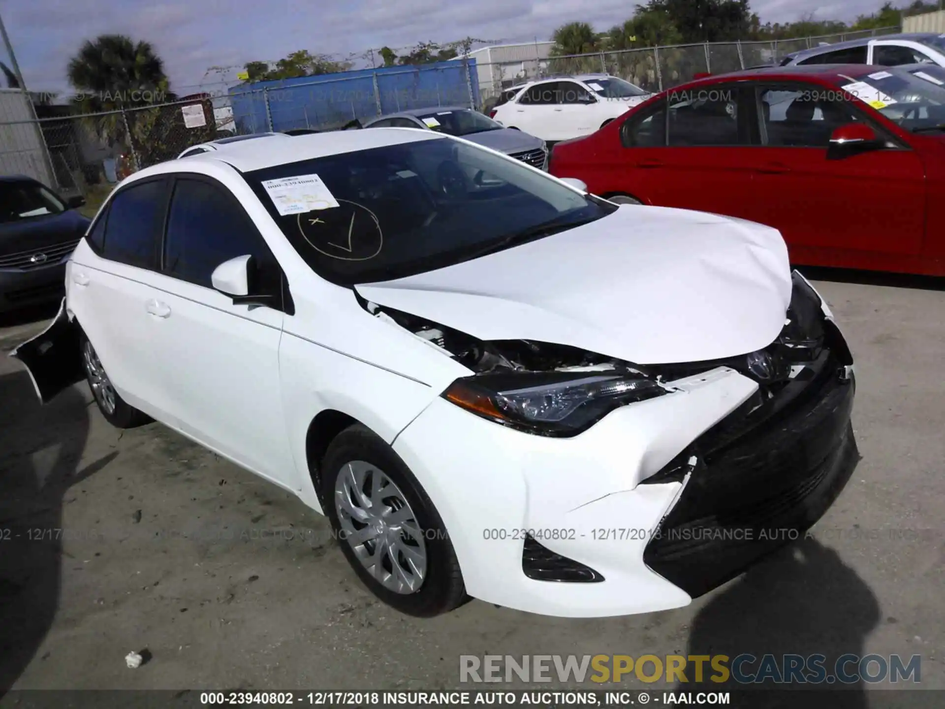 1 Photograph of a damaged car 2T1BURHE7KC181446 TOYOTA COROLLA 2019