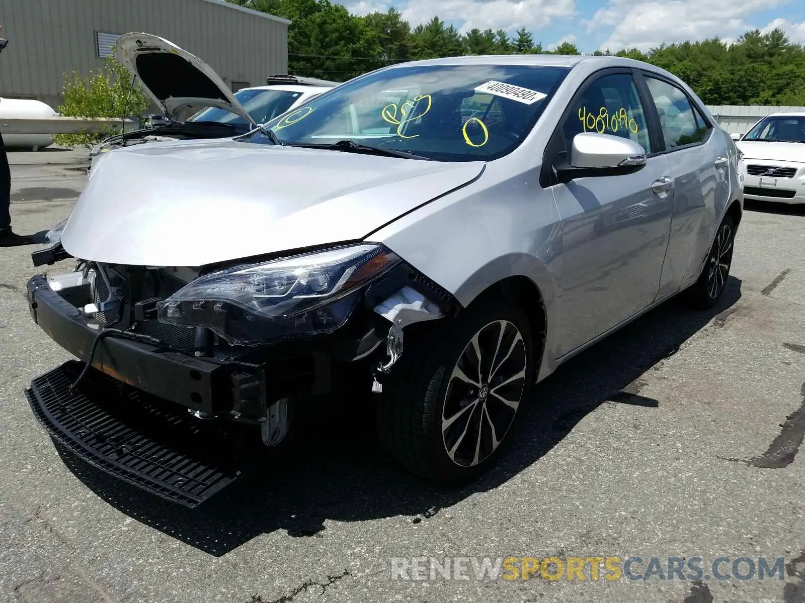 2 Photograph of a damaged car 2T1BURHE7KC182189 TOYOTA COROLLA 2019