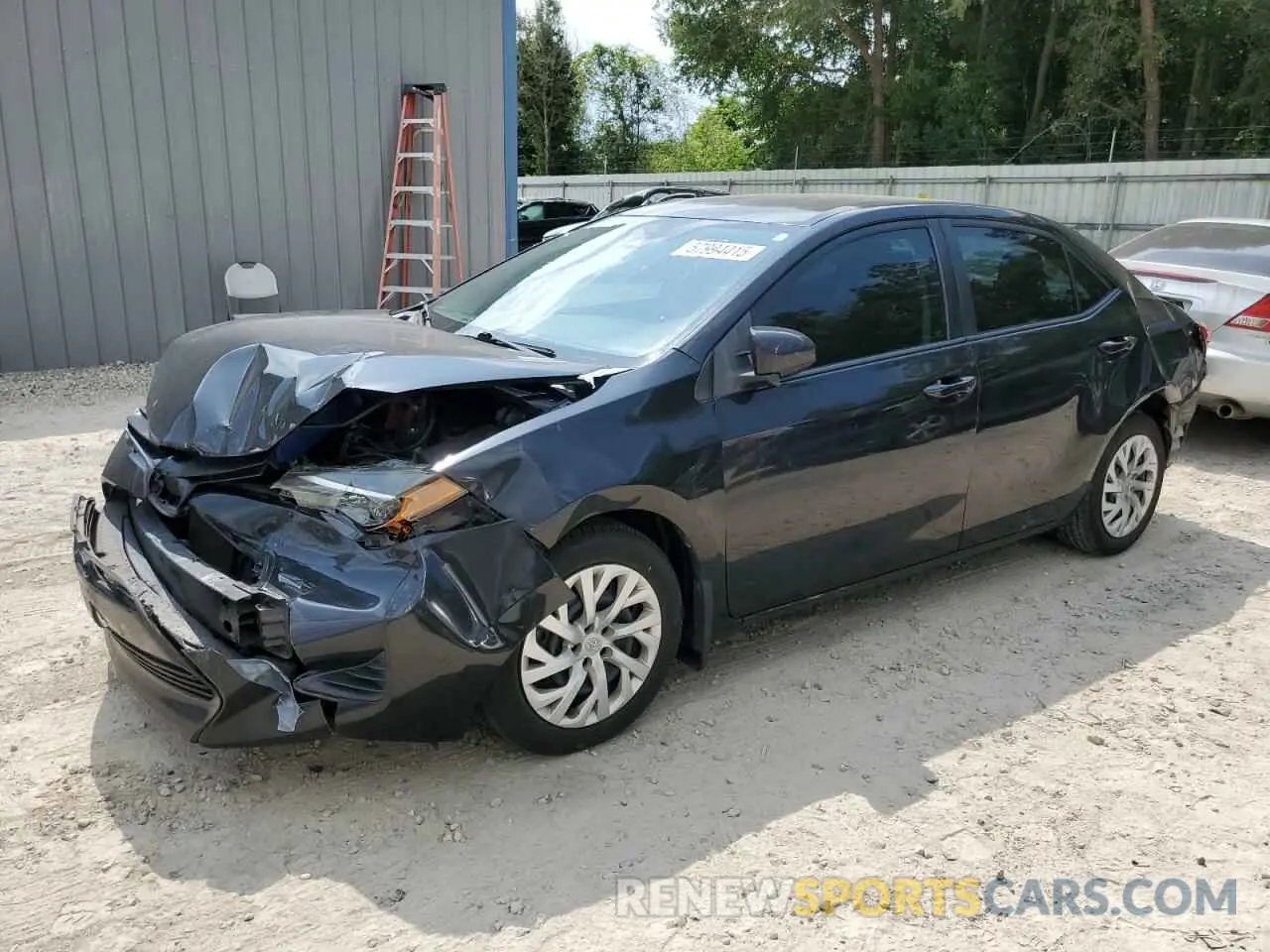 1 Photograph of a damaged car 2T1BURHE7KC184329 TOYOTA COROLLA 2019