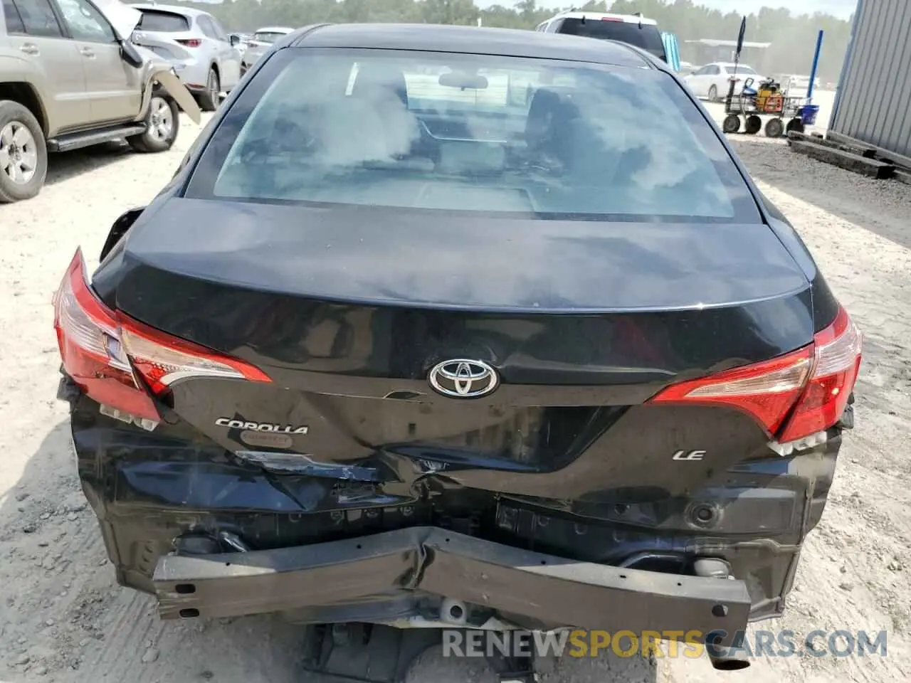 6 Photograph of a damaged car 2T1BURHE7KC184329 TOYOTA COROLLA 2019