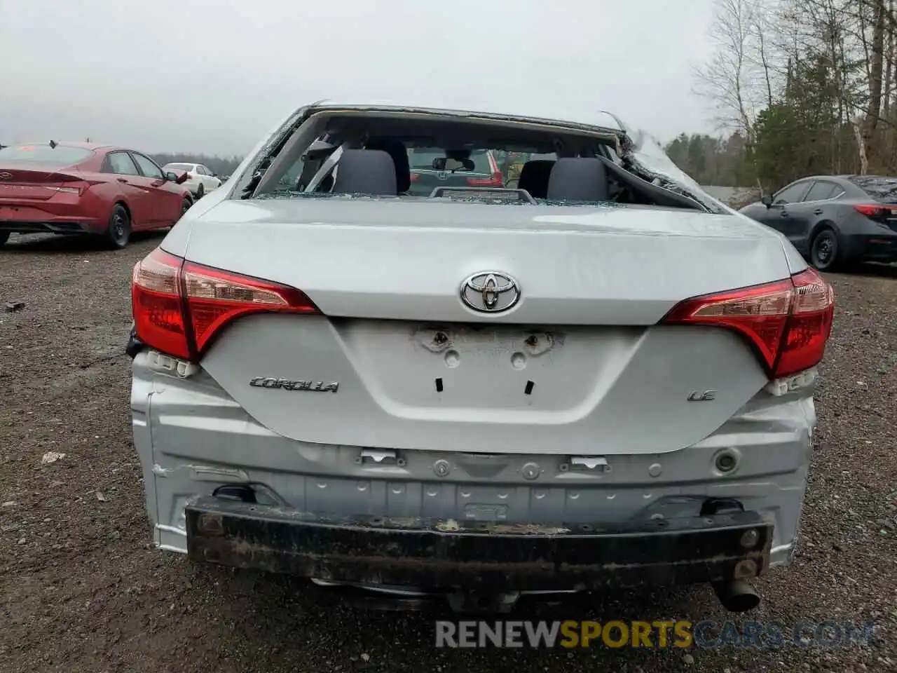 6 Photograph of a damaged car 2T1BURHE7KC185044 TOYOTA COROLLA 2019