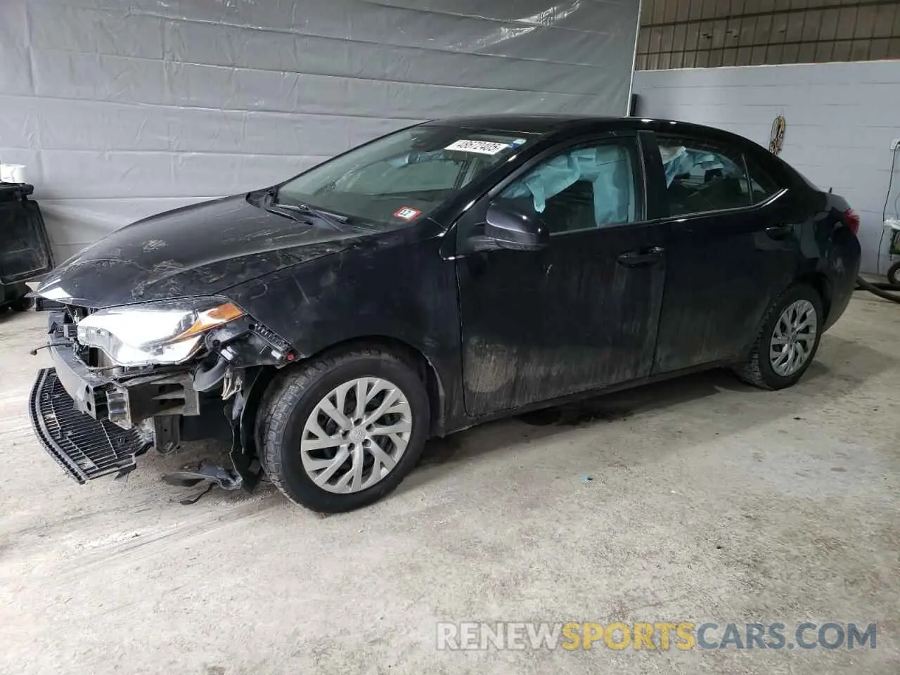 1 Photograph of a damaged car 2T1BURHE7KC185156 TOYOTA COROLLA 2019