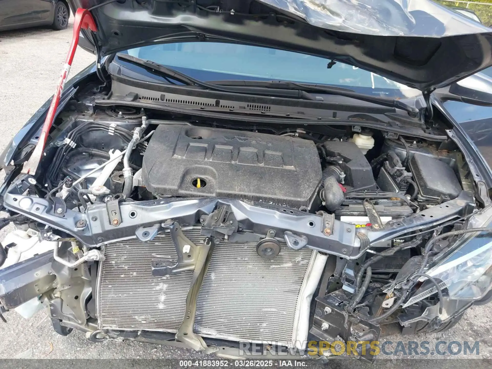 10 Photograph of a damaged car 2T1BURHE7KC185853 TOYOTA COROLLA 2019