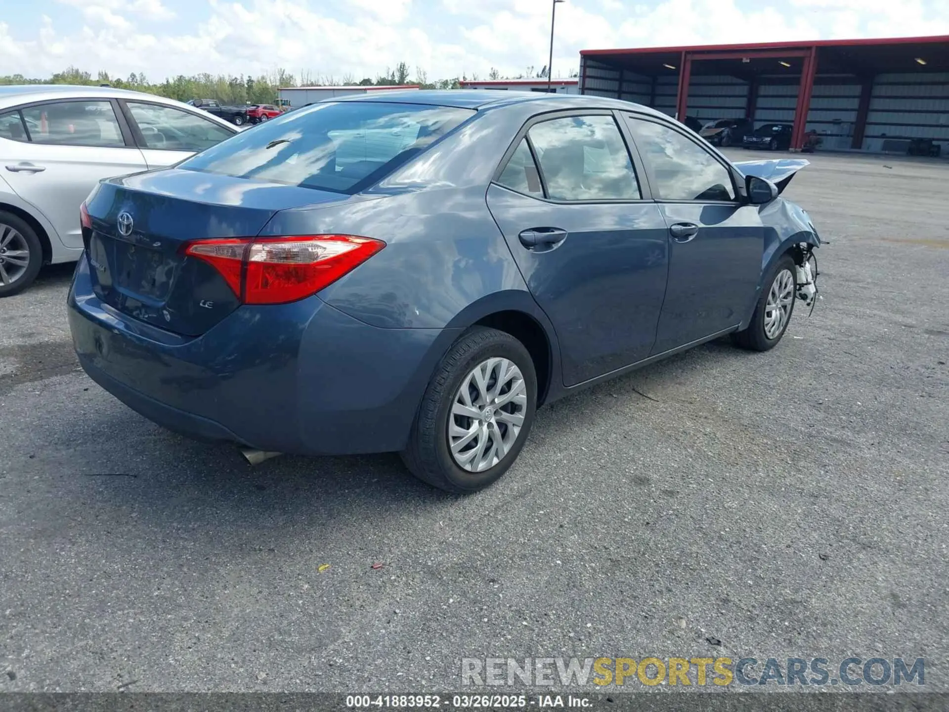 4 Photograph of a damaged car 2T1BURHE7KC185853 TOYOTA COROLLA 2019