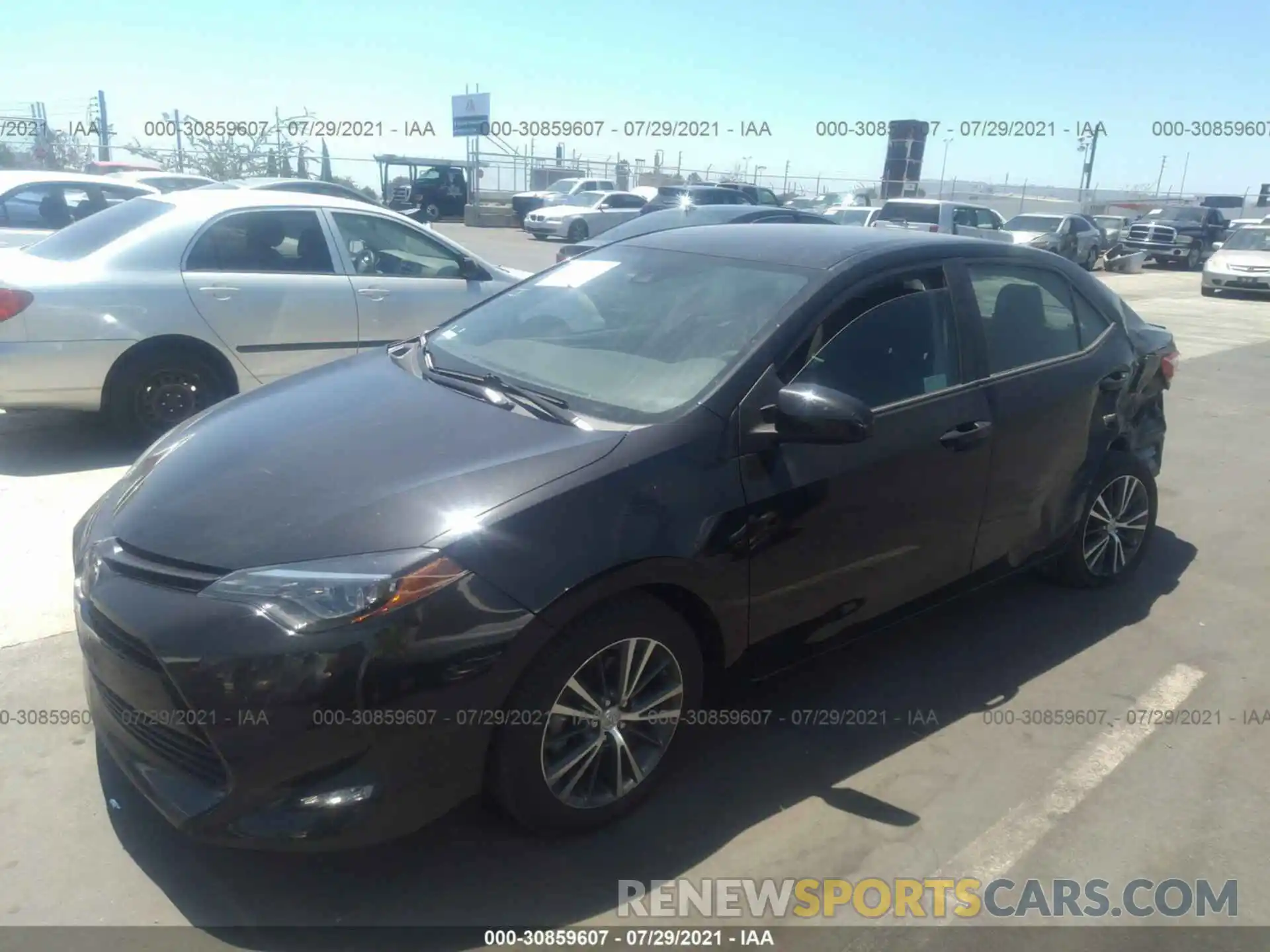 2 Photograph of a damaged car 2T1BURHE7KC186159 TOYOTA COROLLA 2019