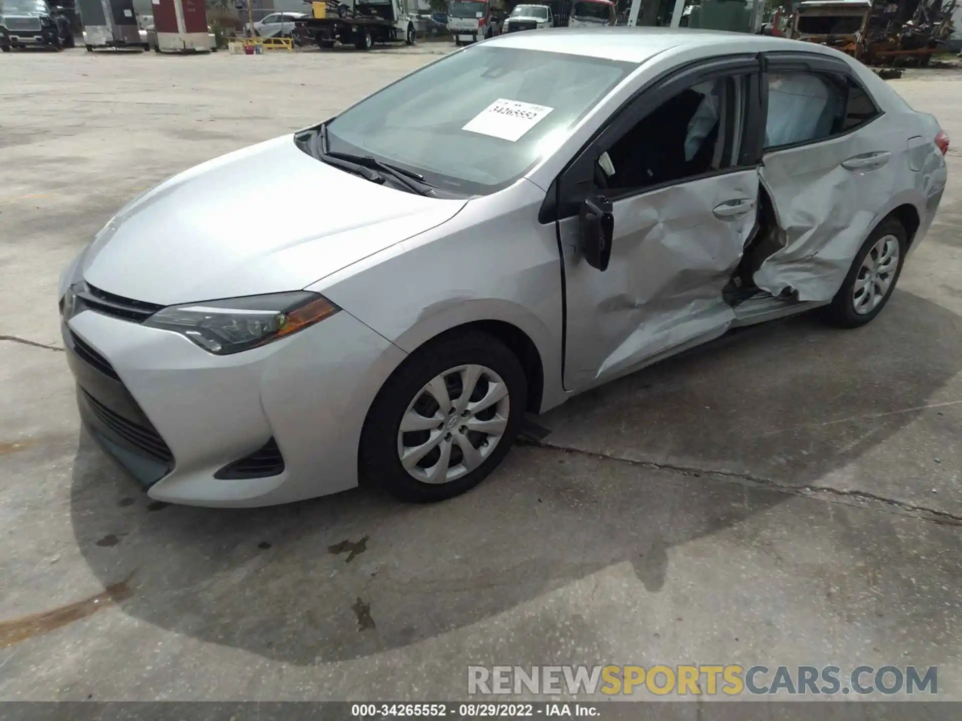 2 Photograph of a damaged car 2T1BURHE7KC186730 TOYOTA COROLLA 2019