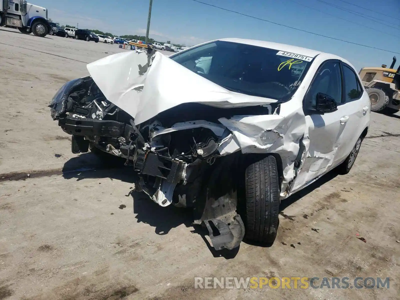 2 Photograph of a damaged car 2T1BURHE7KC189496 TOYOTA COROLLA 2019