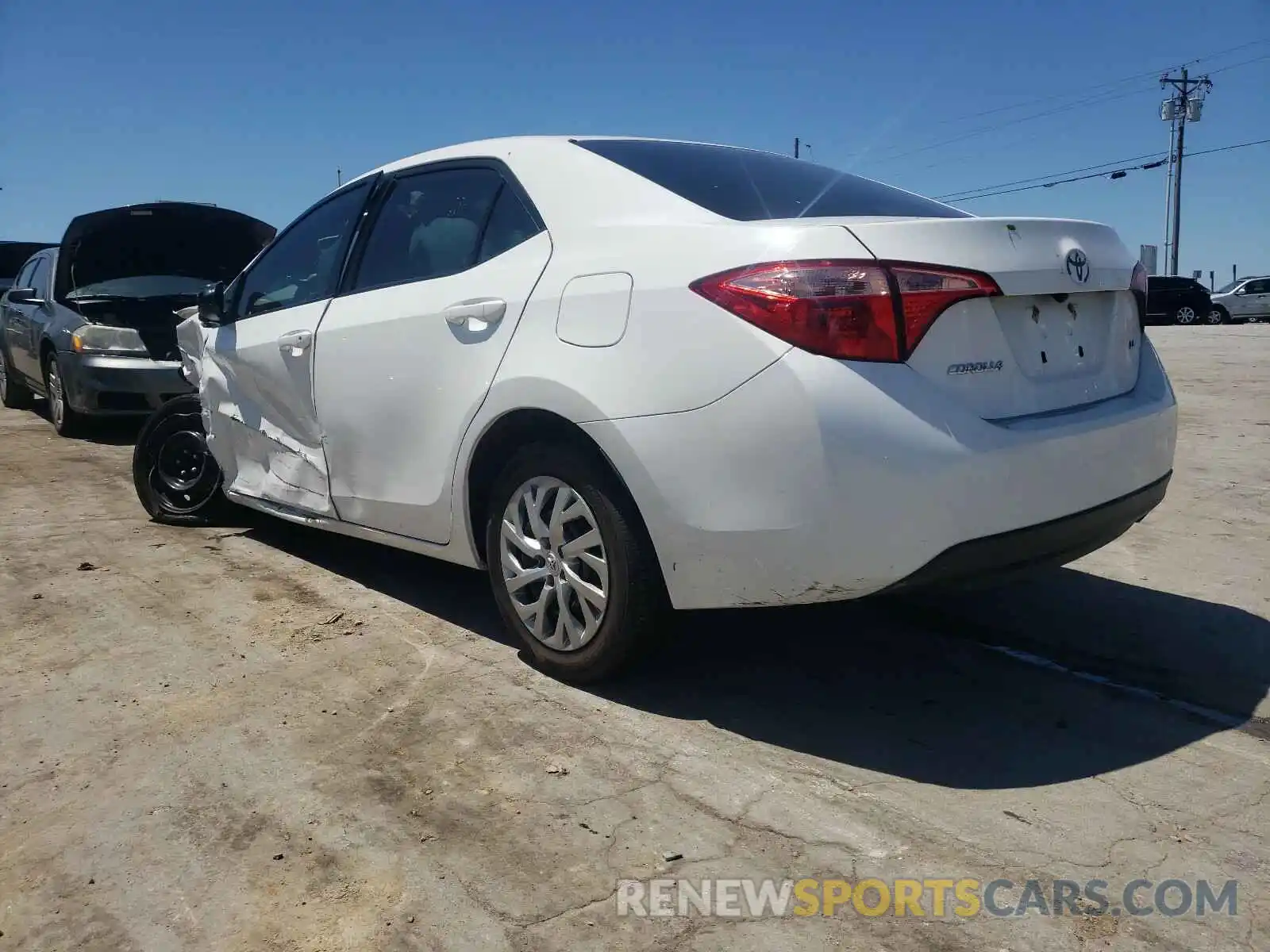 3 Photograph of a damaged car 2T1BURHE7KC189496 TOYOTA COROLLA 2019