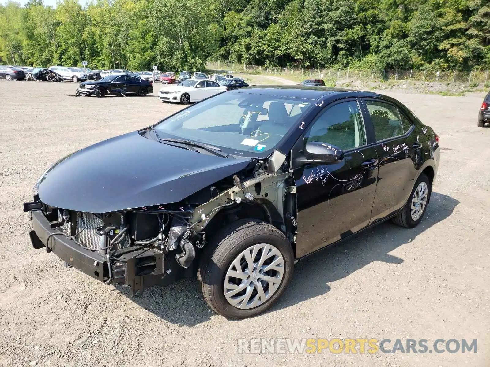 2 Photograph of a damaged car 2T1BURHE7KC192883 TOYOTA COROLLA 2019