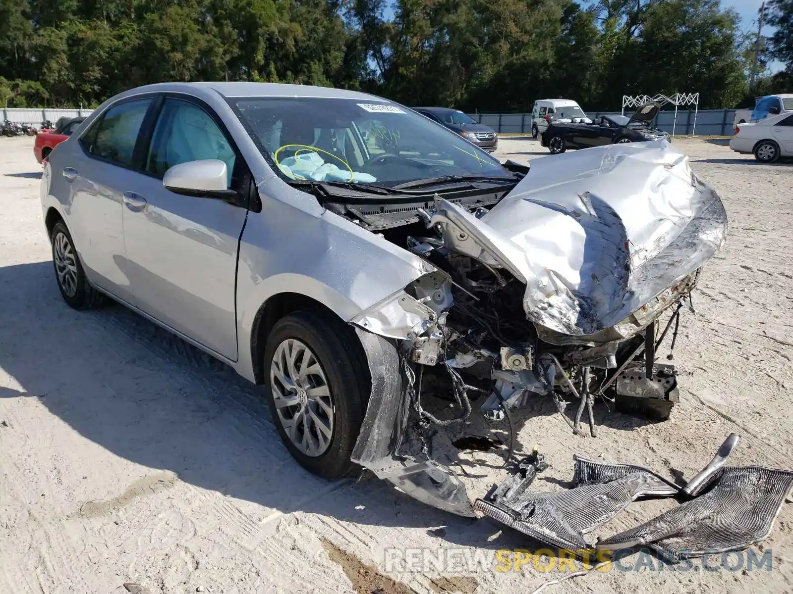 1 Photograph of a damaged car 2T1BURHE7KC193855 TOYOTA COROLLA 2019