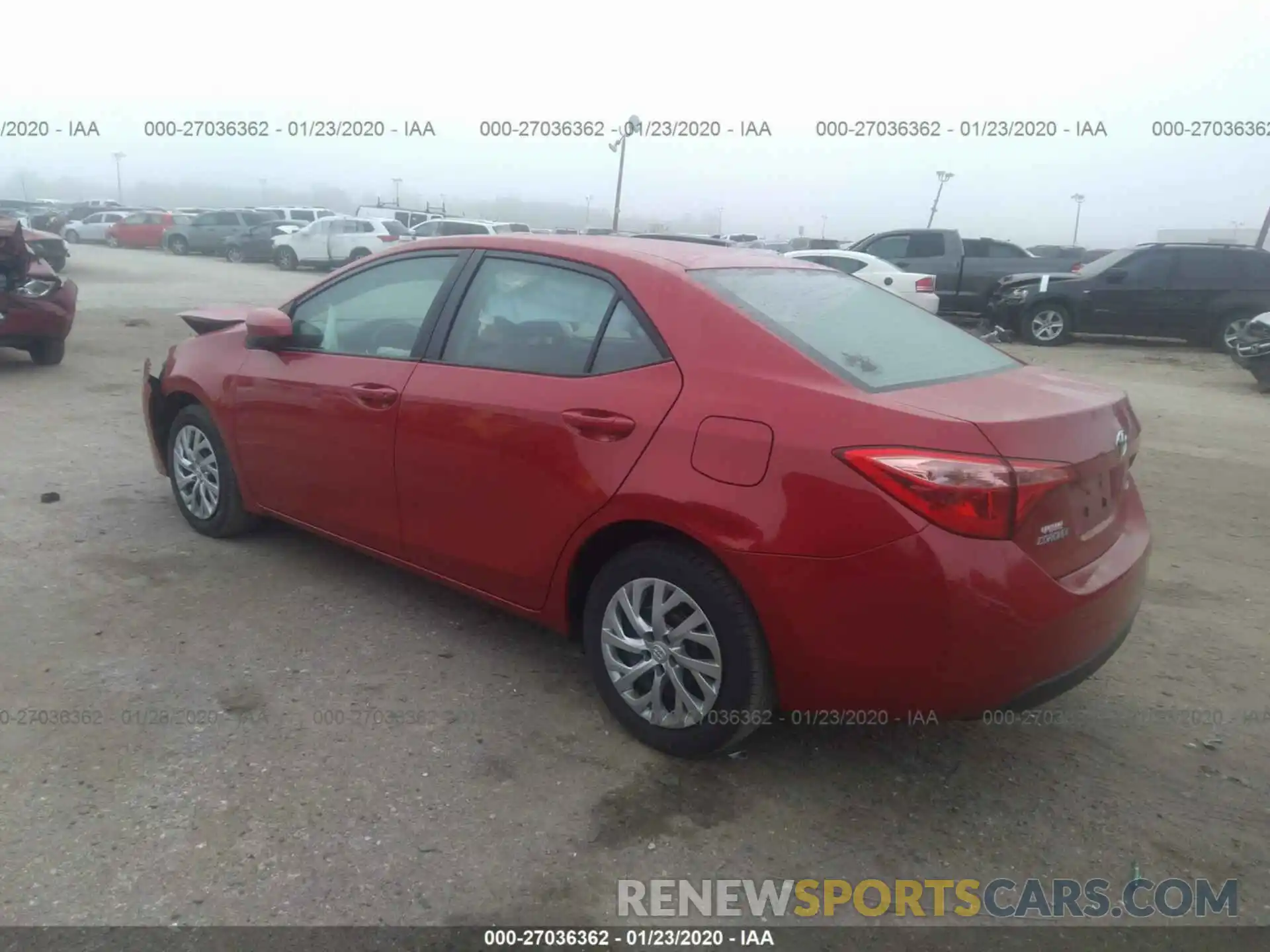 3 Photograph of a damaged car 2T1BURHE7KC197534 TOYOTA COROLLA 2019