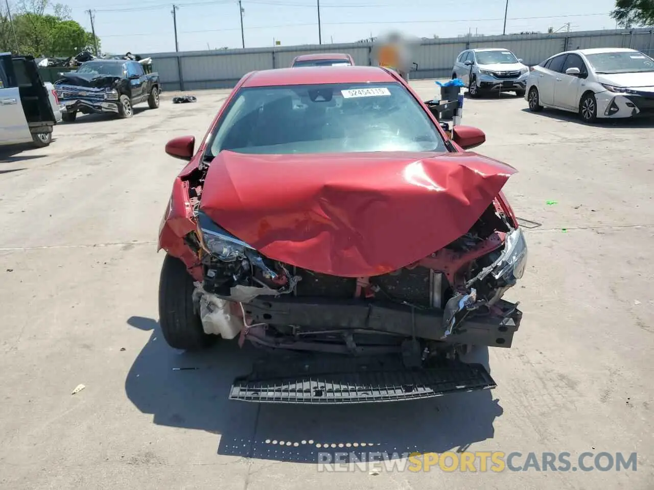 5 Photograph of a damaged car 2T1BURHE7KC203381 TOYOTA COROLLA 2019