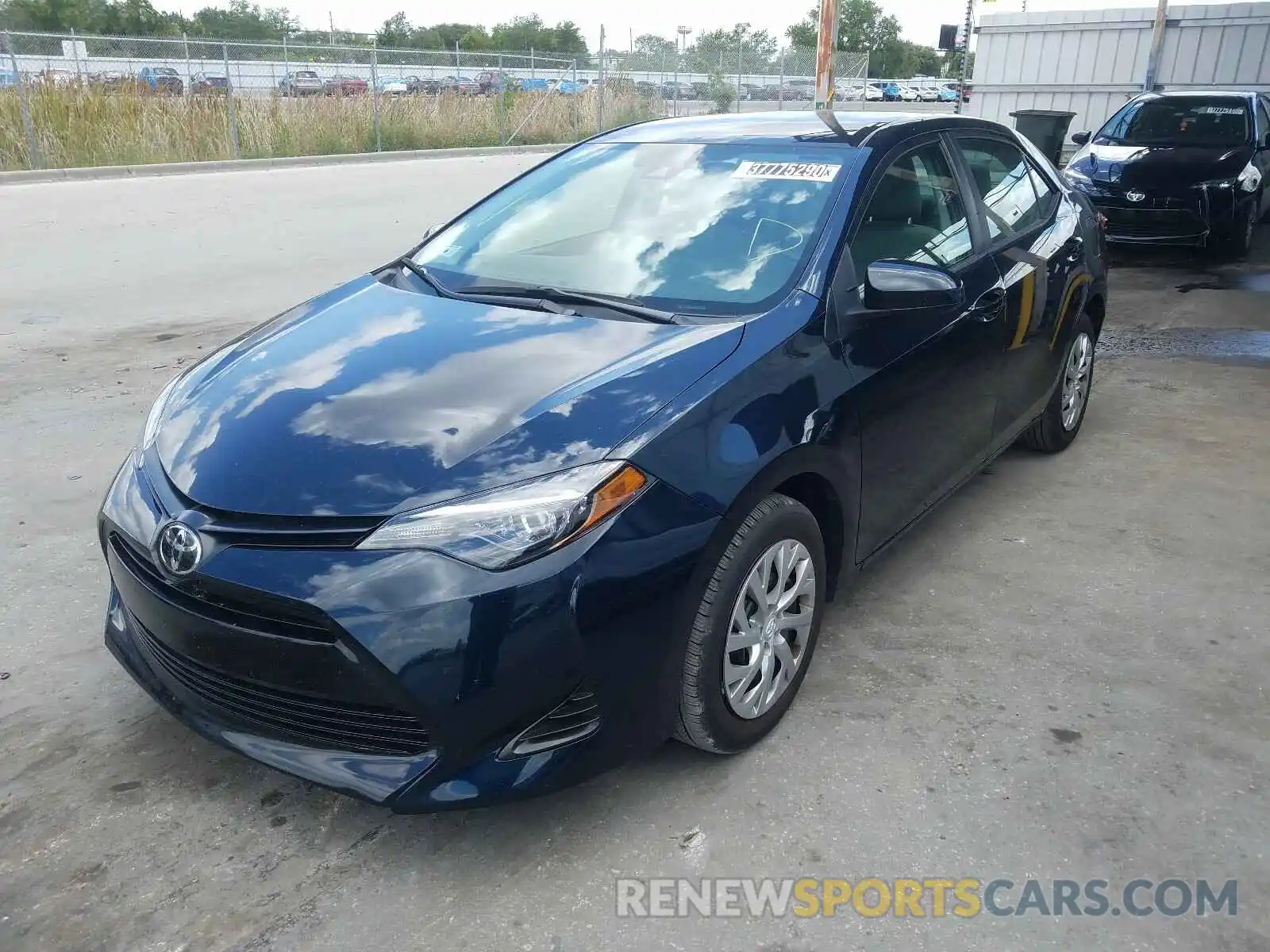 2 Photograph of a damaged car 2T1BURHE7KC203395 TOYOTA COROLLA 2019