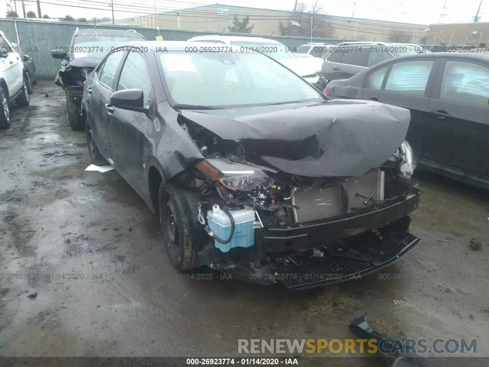 1 Photograph of a damaged car 2T1BURHE7KC203865 TOYOTA COROLLA 2019