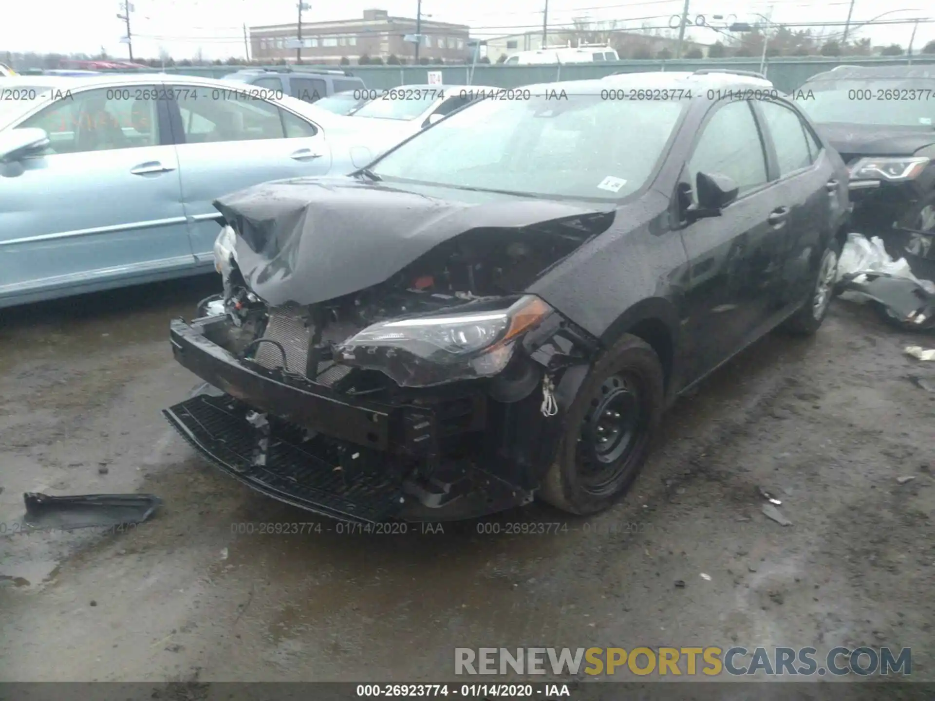 2 Photograph of a damaged car 2T1BURHE7KC203865 TOYOTA COROLLA 2019