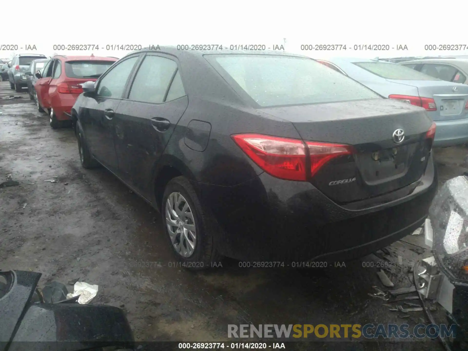 3 Photograph of a damaged car 2T1BURHE7KC203865 TOYOTA COROLLA 2019