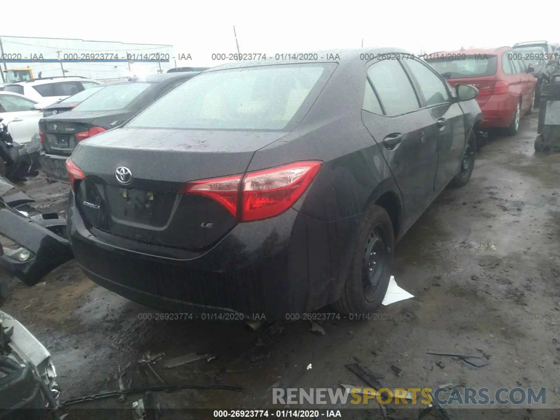 4 Photograph of a damaged car 2T1BURHE7KC203865 TOYOTA COROLLA 2019