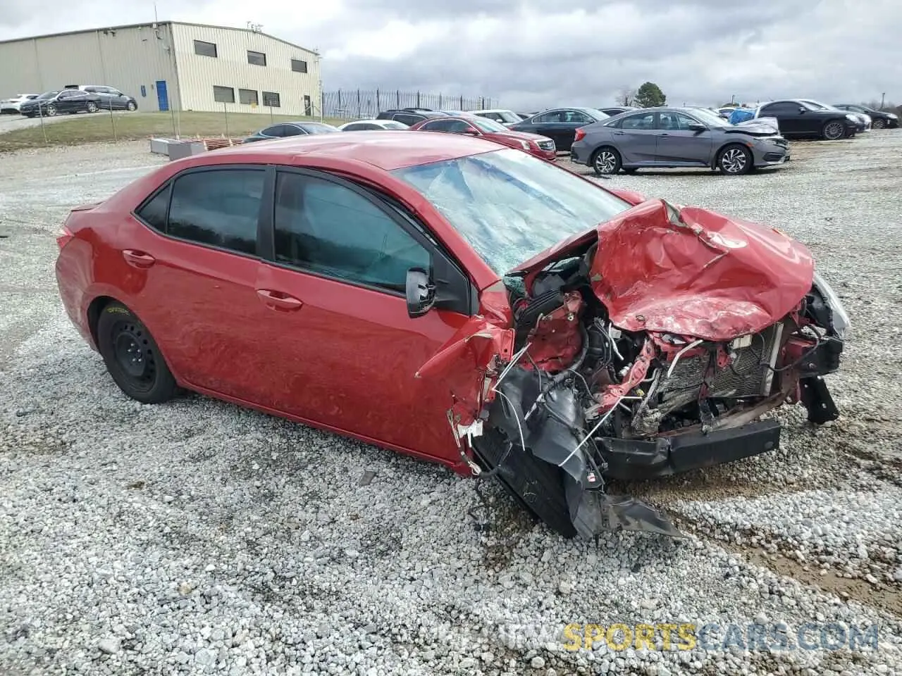 4 Photograph of a damaged car 2T1BURHE7KC205566 TOYOTA COROLLA 2019