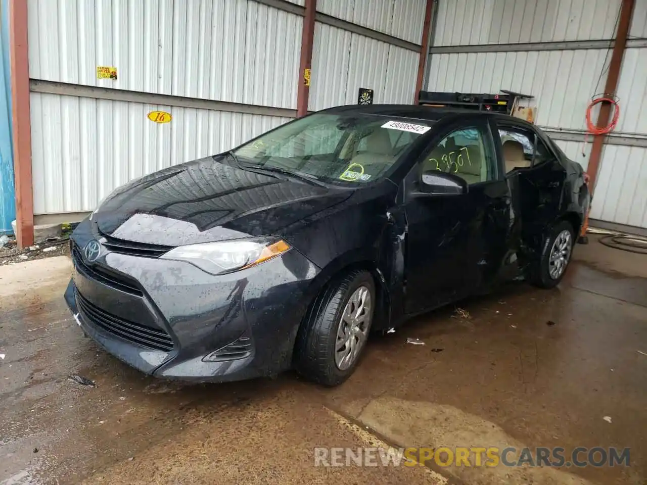 2 Photograph of a damaged car 2T1BURHE7KC210427 TOYOTA COROLLA 2019