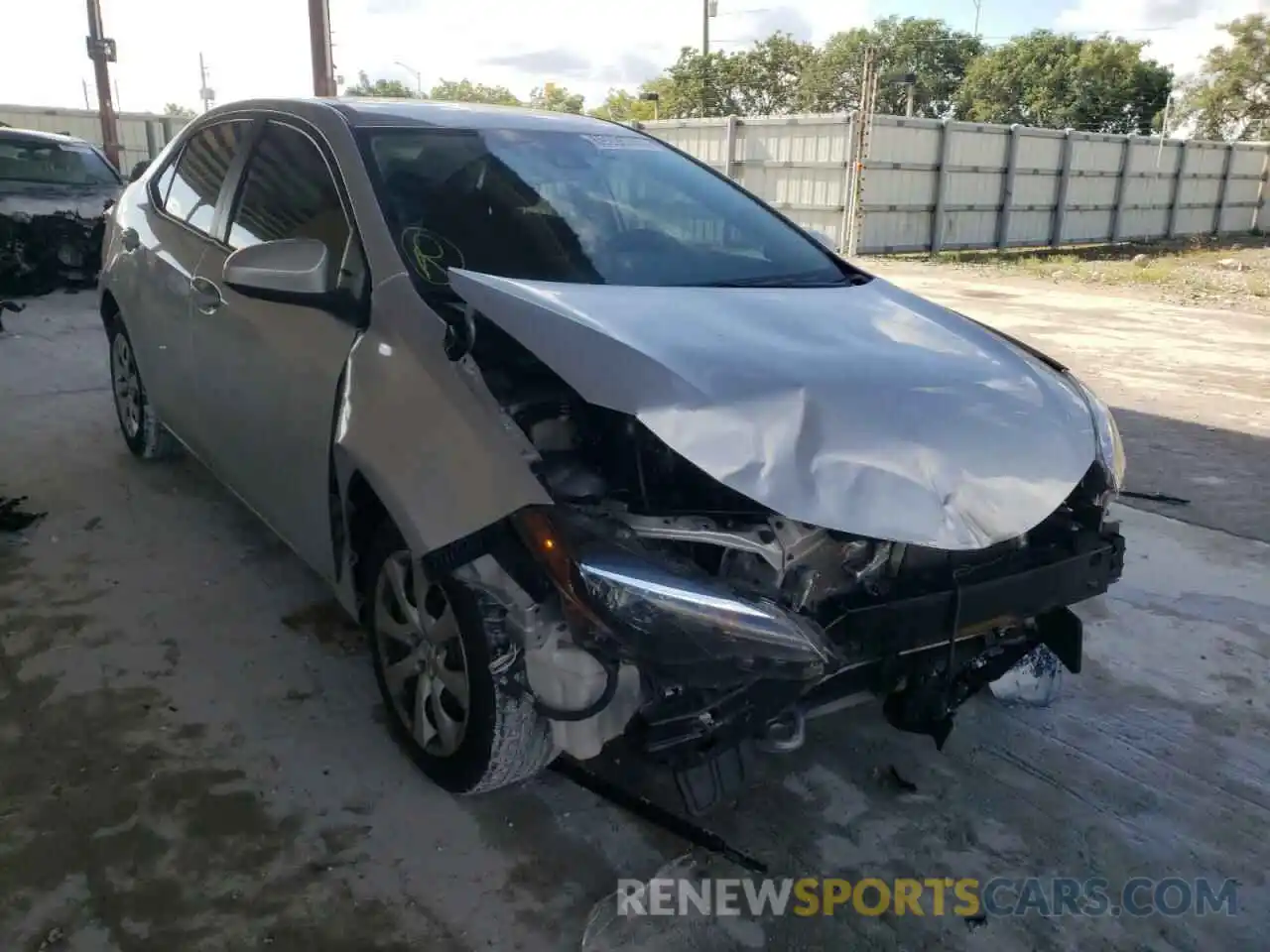 1 Photograph of a damaged car 2T1BURHE7KC211500 TOYOTA COROLLA 2019