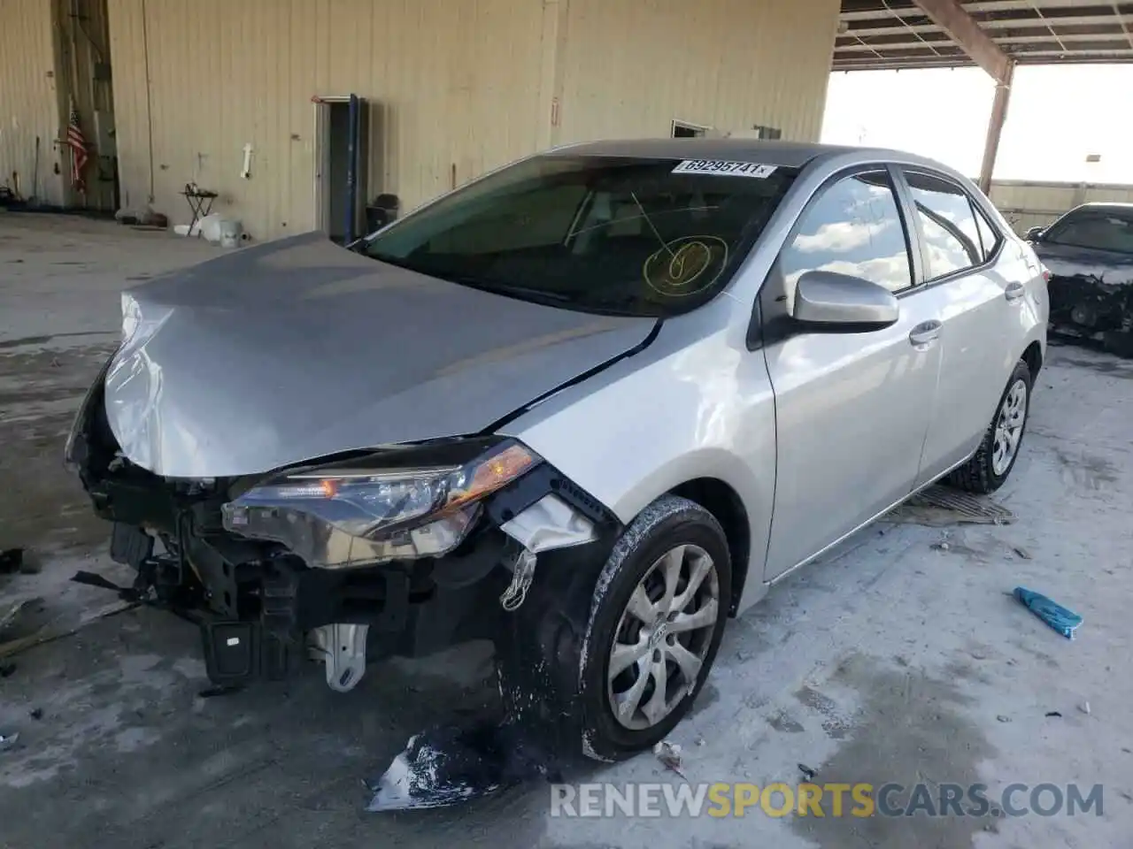 2 Photograph of a damaged car 2T1BURHE7KC211500 TOYOTA COROLLA 2019