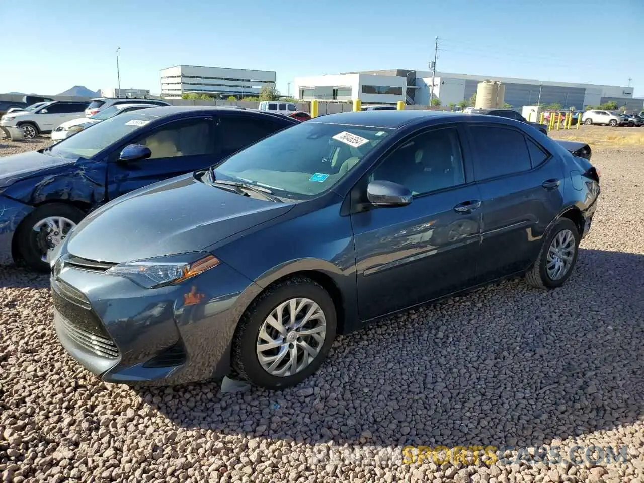 1 Photograph of a damaged car 2T1BURHE7KC212372 TOYOTA COROLLA 2019