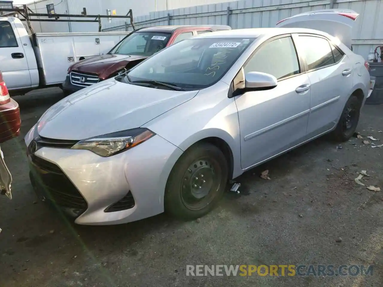 2 Photograph of a damaged car 2T1BURHE7KC214459 TOYOTA COROLLA 2019