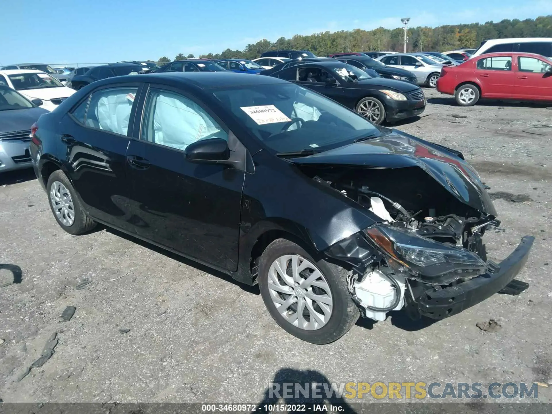 1 Photograph of a damaged car 2T1BURHE7KC216552 TOYOTA COROLLA 2019